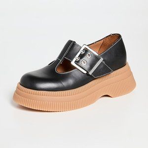 Ganni T-Strap Creepers - 7